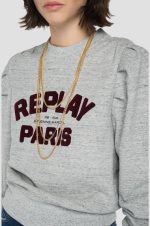 Replay balloon sleeves sweatshirt with necklace - Image 2