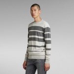 G-star raw irregular stripe sweater oyst - Image 3