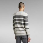 G-star raw irregular stripe sweater oyst - Image 2
