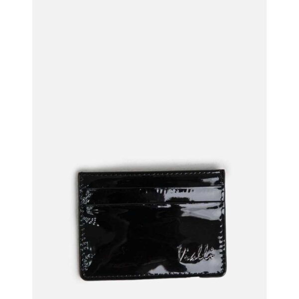 Vialli Pattern Card Holder Blk