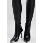 Sissy Boy Embossed Logo Ankle Boot Blk - Image 3
