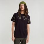 G-Star Raw Embro Print S/S Tee Dkblk