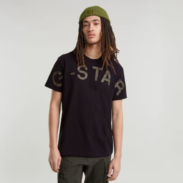 G-Star Raw Embro Print S/S Tee Dkblk
