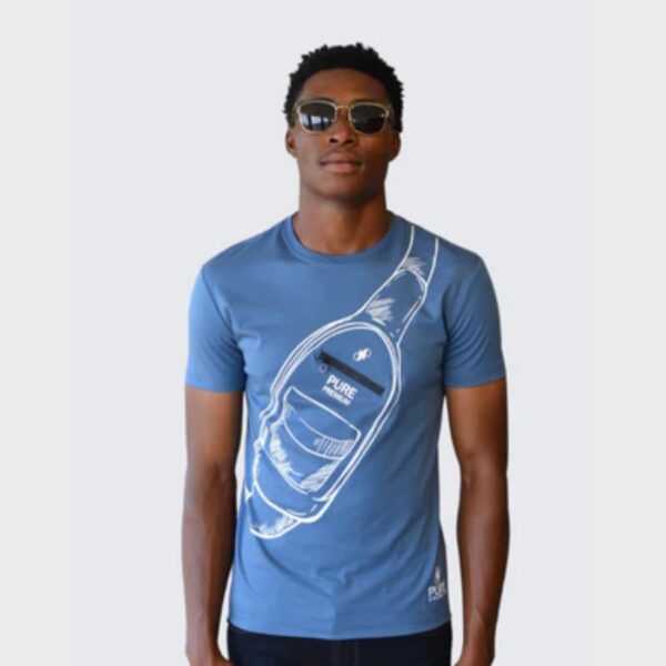 Pure Premium Sling T-Shirt Grey Blue
