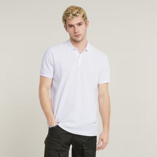 G-Star Raw Dunda Slim S/S Polo White