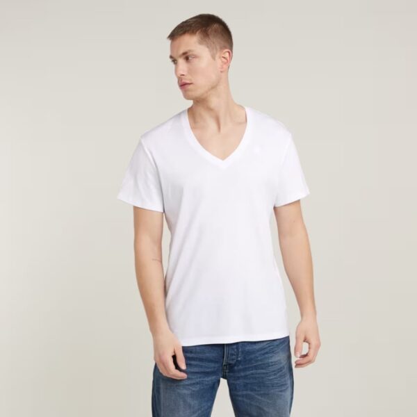 G-Star Raw Base Vneck Tee Wht