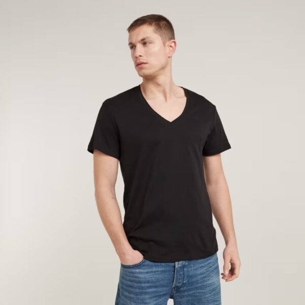 G-Star Raw Base Vneck Tee Dkblk