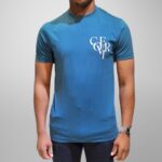 Enrico Coveri Mens Tees Peacock Blue