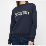 Sissy Boy Multi Technique Sweater Navy