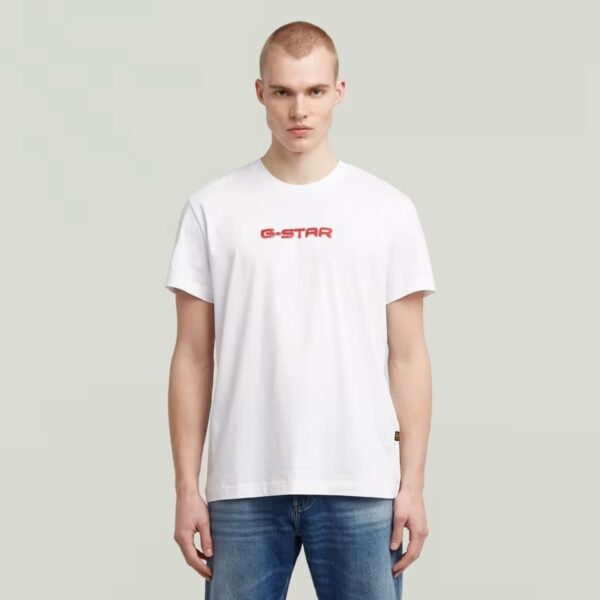 G-Star Raw Gel Print S/S Tee Wht
