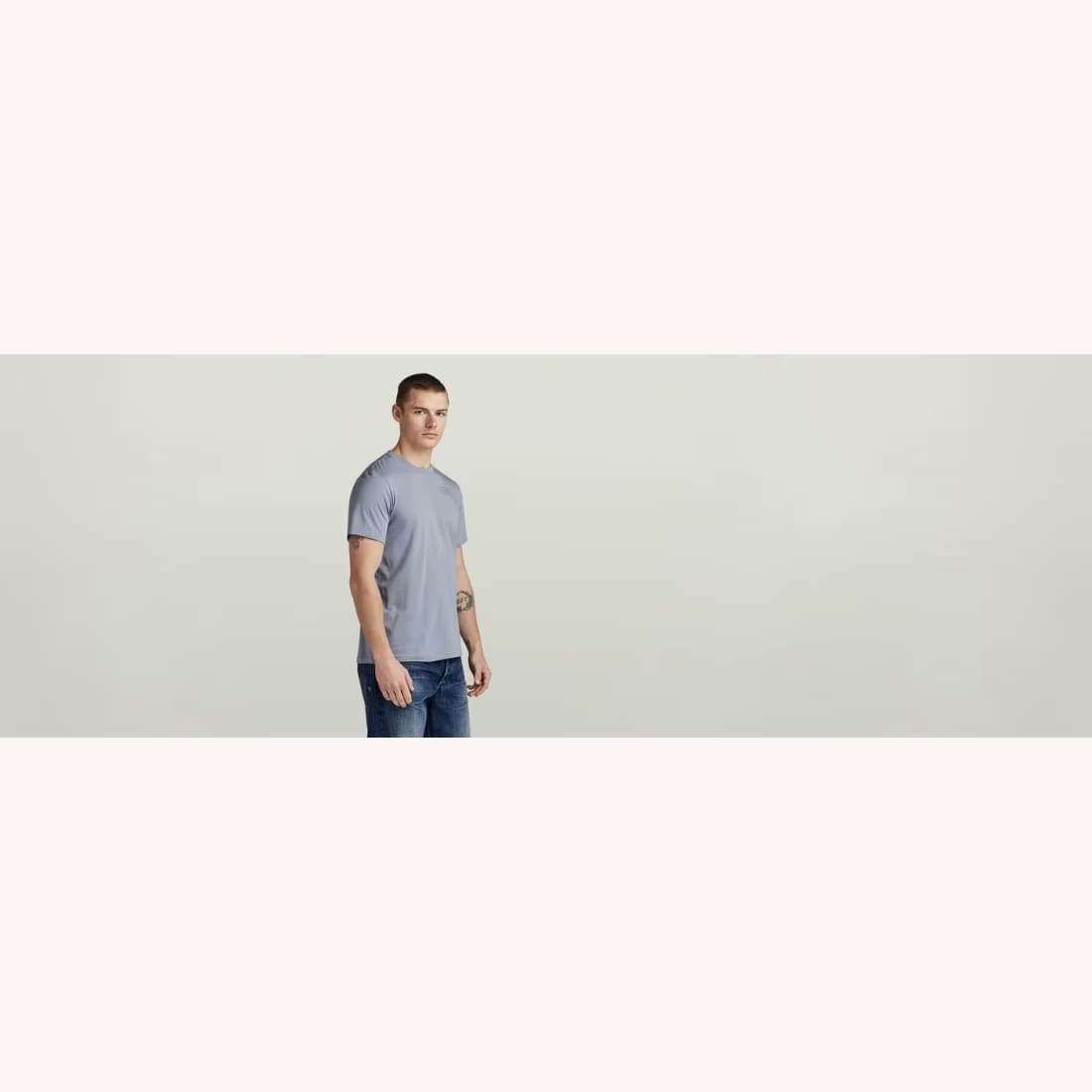 543-1109 G-Star Raw Back Gr Slim S/S Tee Dim Grey - Image 1
