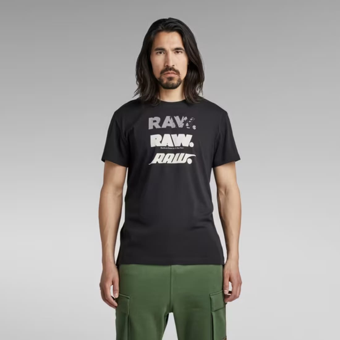 543-862 G-Star Raw Triple S/S Tee Dkblk - Image 1