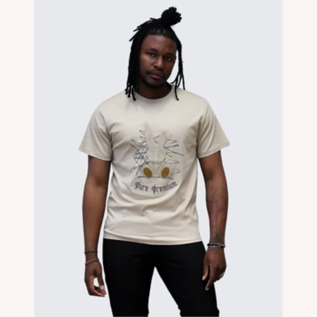 59-19 Pure Premium Veloce T-Shirt In Putty - Image 1