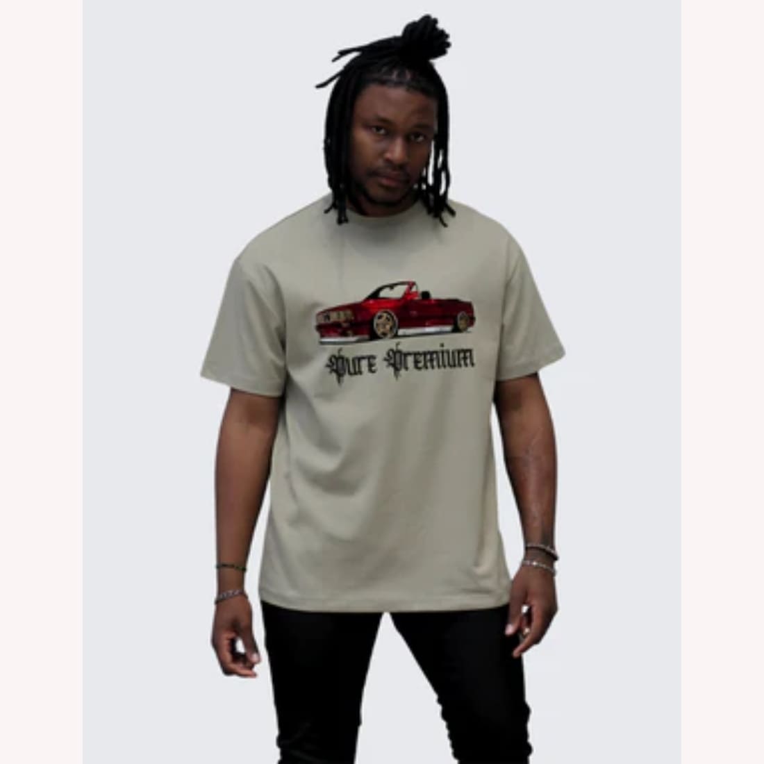59-23 Pure Premium Stance T-Shirt In Putty - Image 1