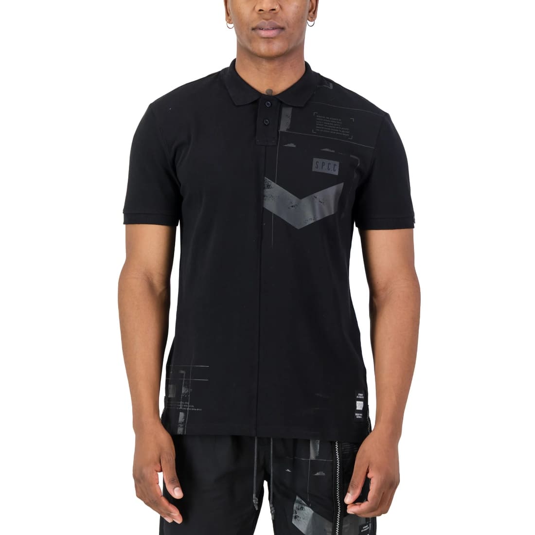 615-664 S.P.C.C Orbit S/S Golfer Blk - Image 1
