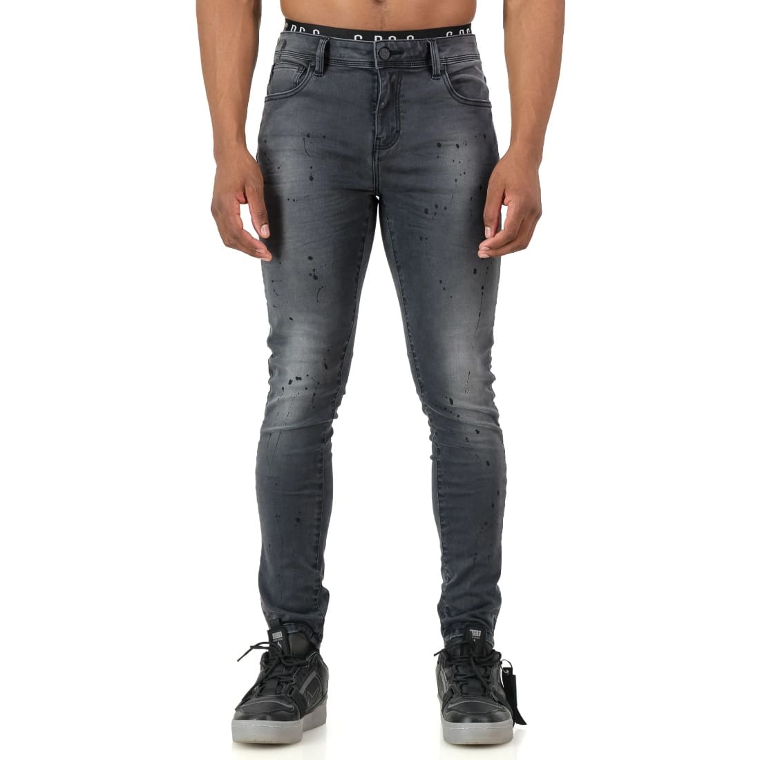 627-269 S.P.C.C Insomniac Jeans Washed Blk - Image 1