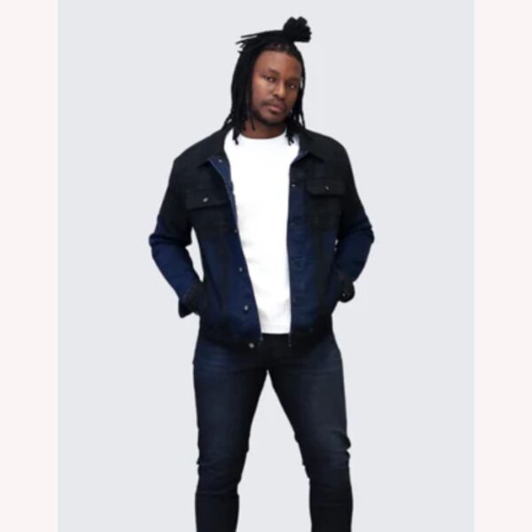 Pure Premium Borso Denim Jacket In Bl