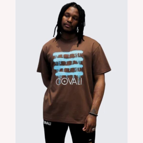 Covali Dipinto T-Shirt In Dark Brown