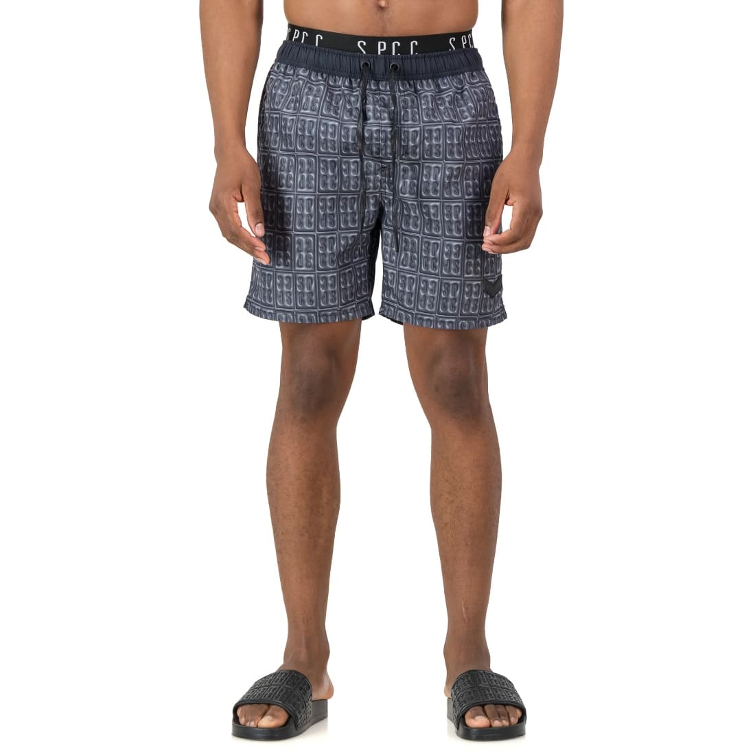 627-277 S.P.C.C Kershaw Beach Shorts Blk - Image 1