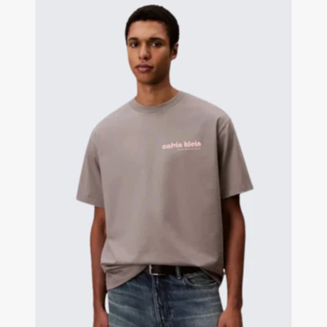 739-179 Calvin Klein Bauhaus Graphic S/S Tee Gre - Image 1