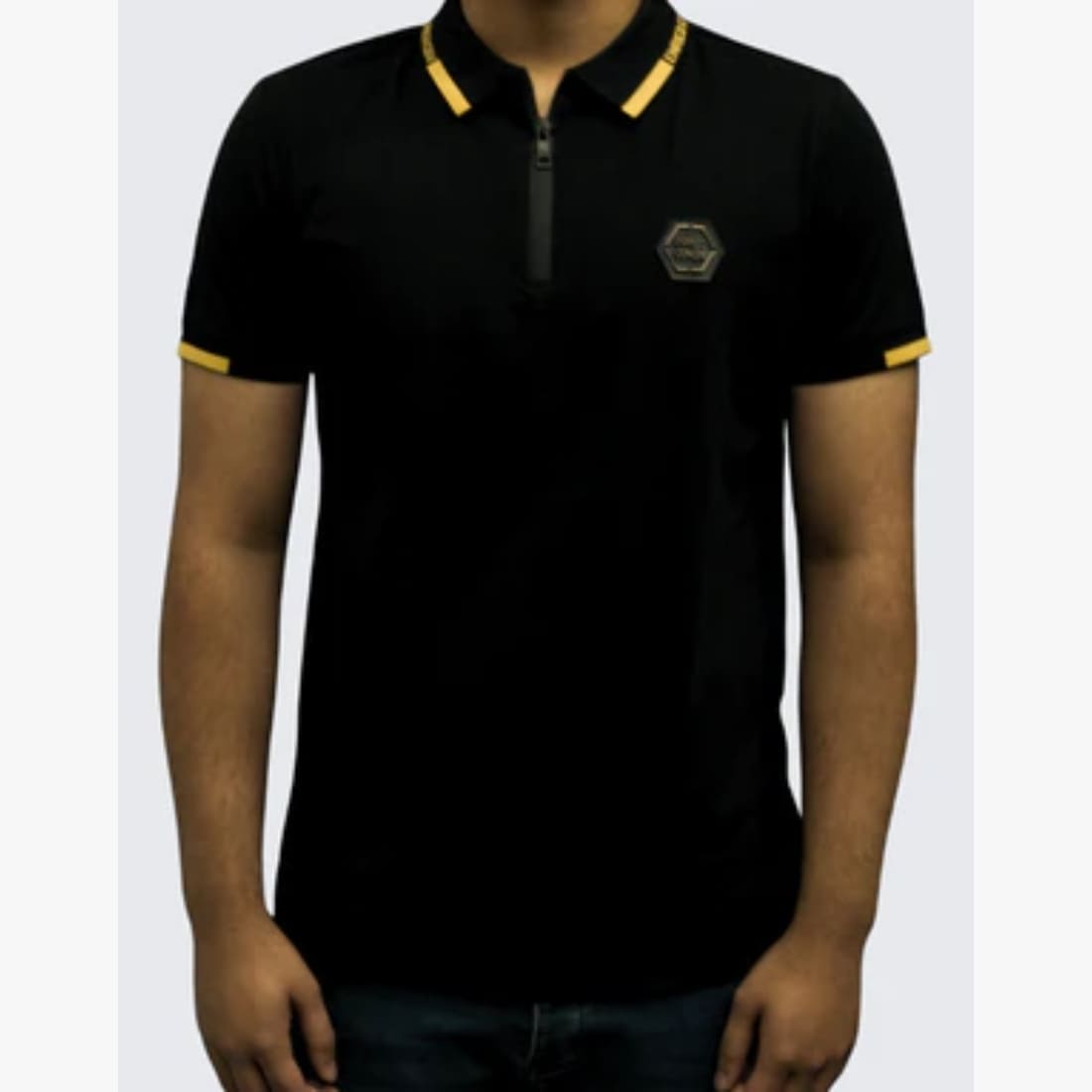 750-157 Enrico Coveri S/S Golfers 10 Blk - Image 1